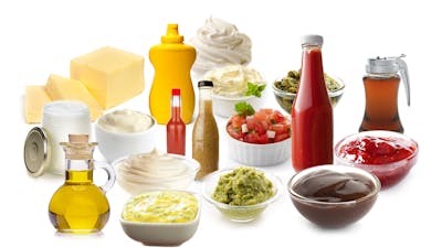 Salsas y grasas bajas en carbohidratos