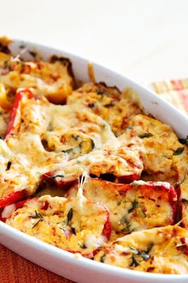 Mini pimientos al horno bajos en carbos