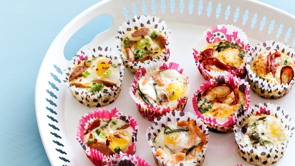 Huevos cupcakes keto para llevar