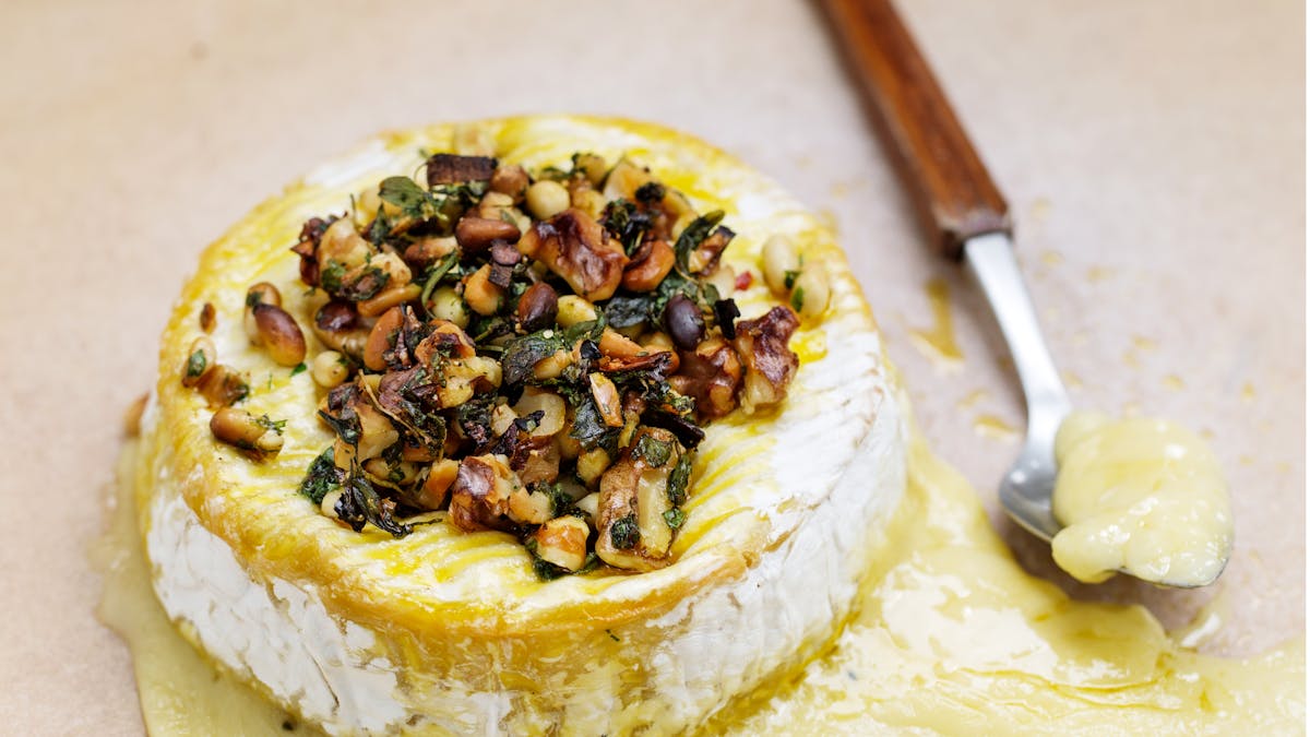 Queso brie cetogénico al horno