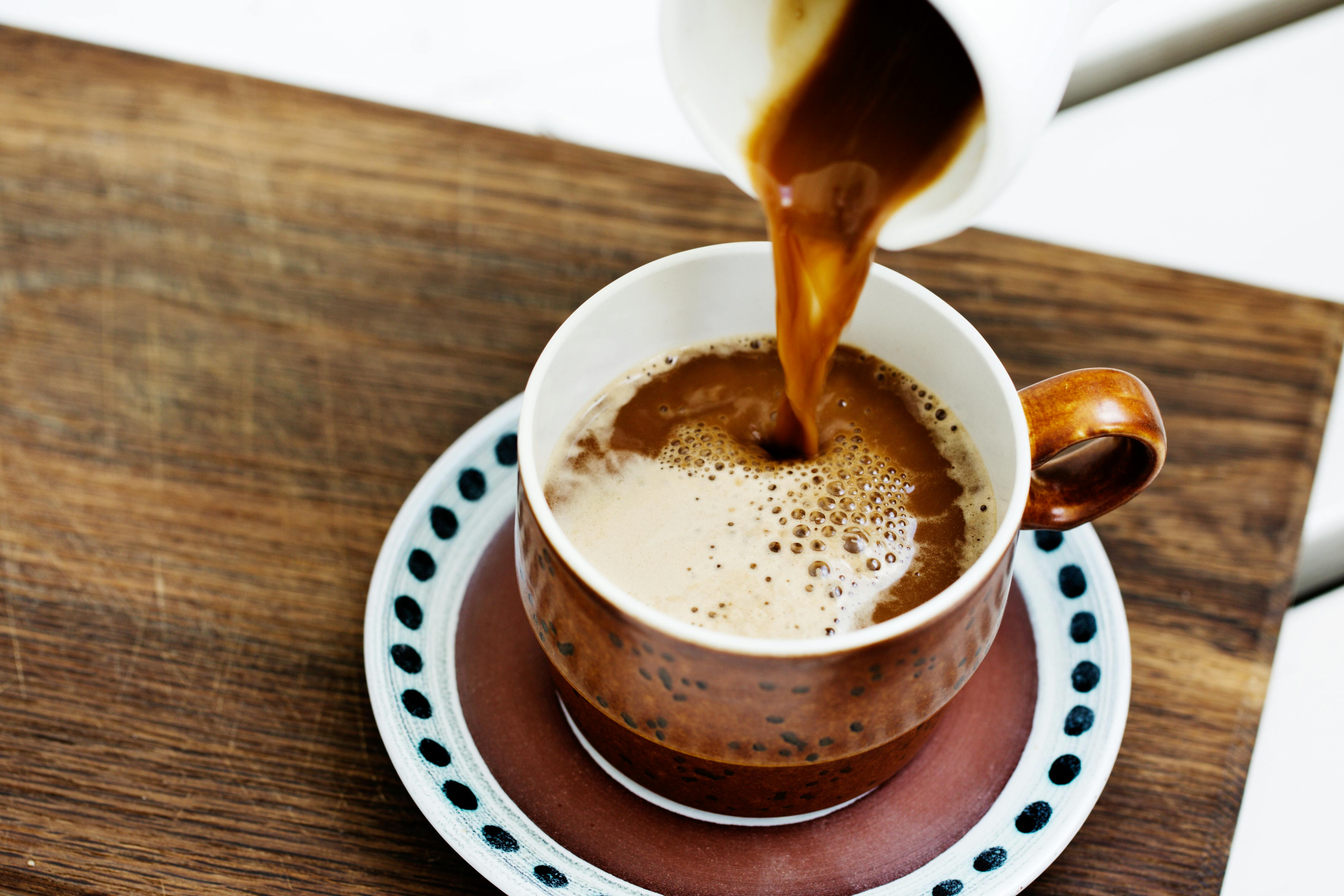 Contento tazas de café con juego de 2 Cucharas De Café Espresso Taza de té bebidas de tiro