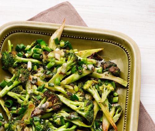 Brócoli frito en mantequilla