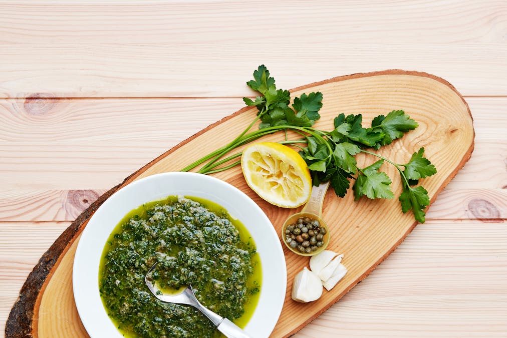 Salsa verde cetogénica