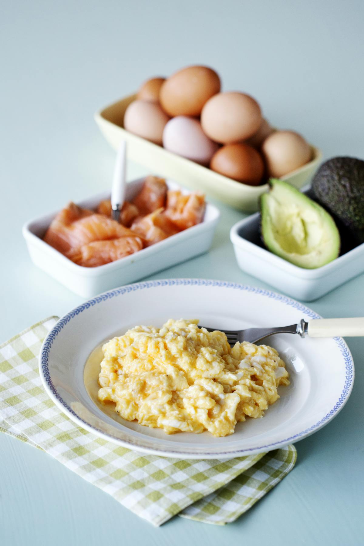 Huevos revueltos keto