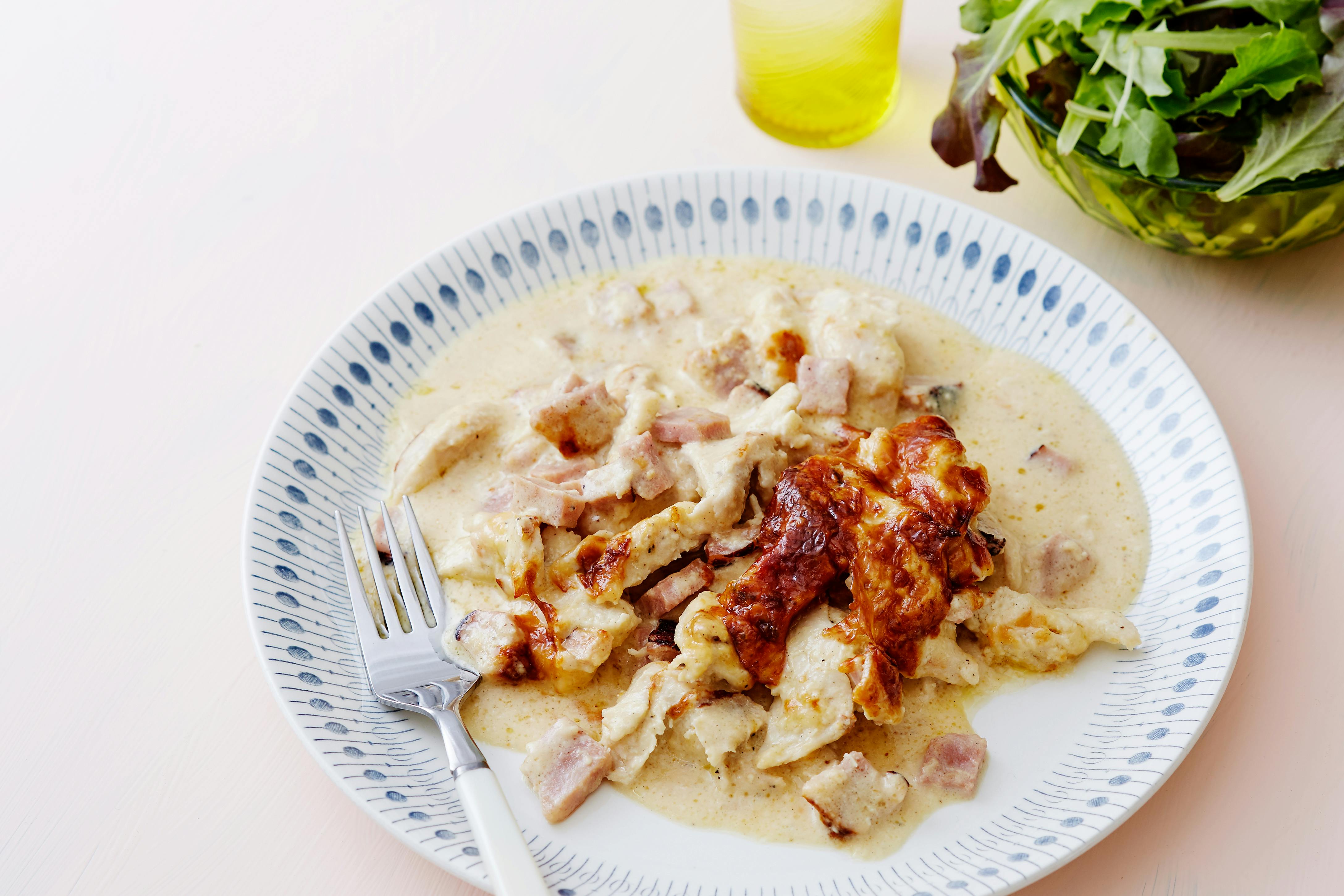 Guiso keto de cordon bleu