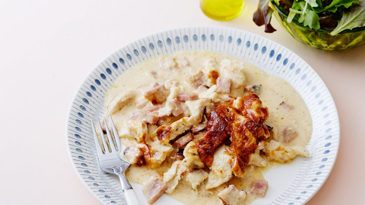 Guiso keto de cordon bleu