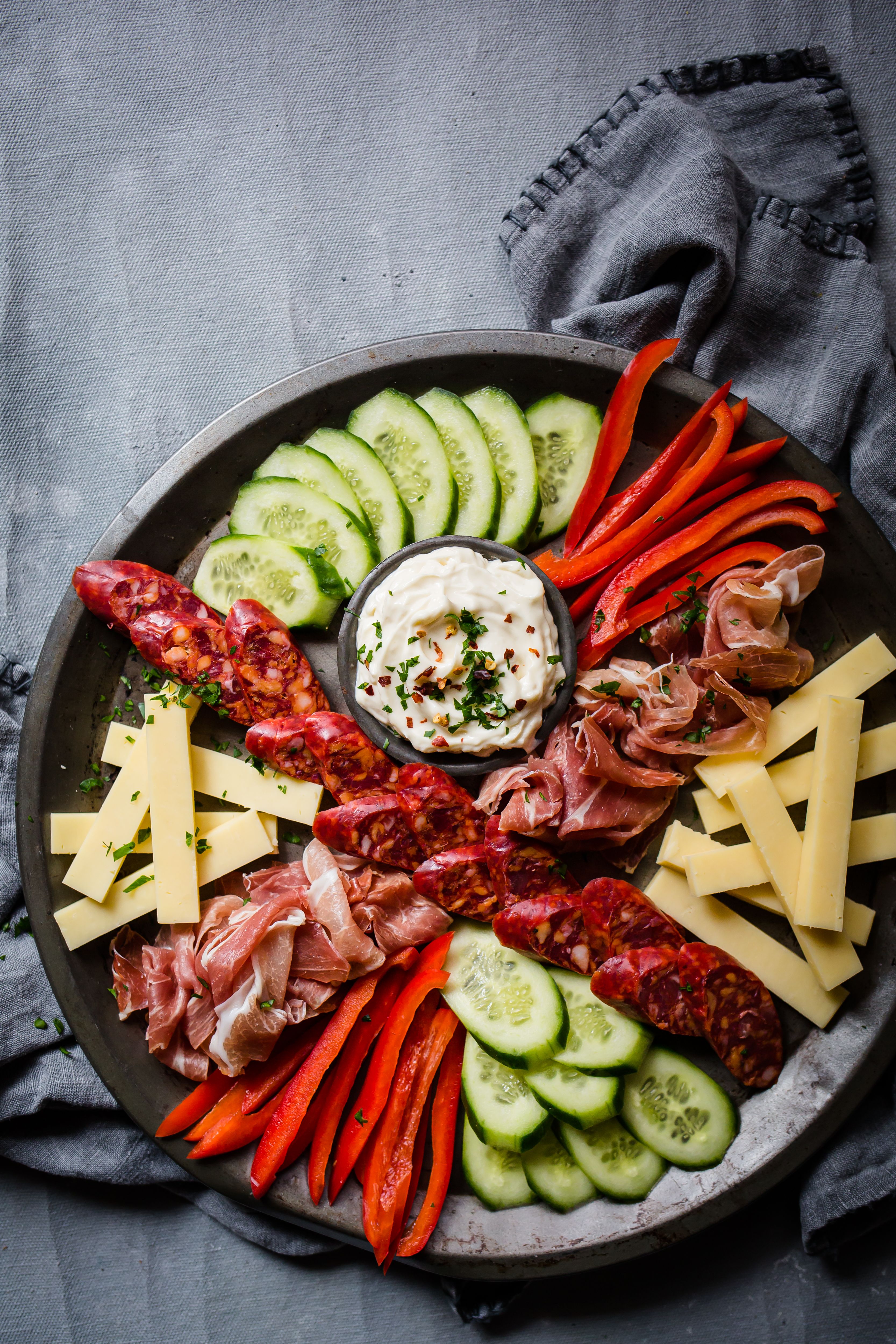 Tabla de tapas keto