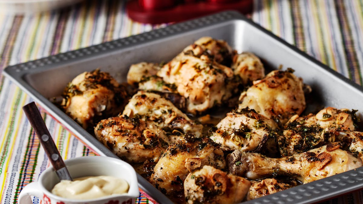 Pollo al ajillo bajo en carbohidratos