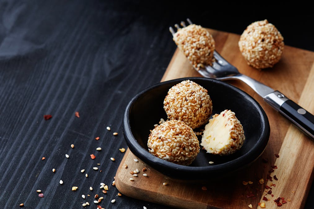 Bombas de grasa con sésamo