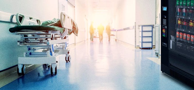 Máquina de gaseosasen hospital