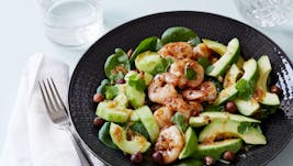 Ensalada picante de camarones