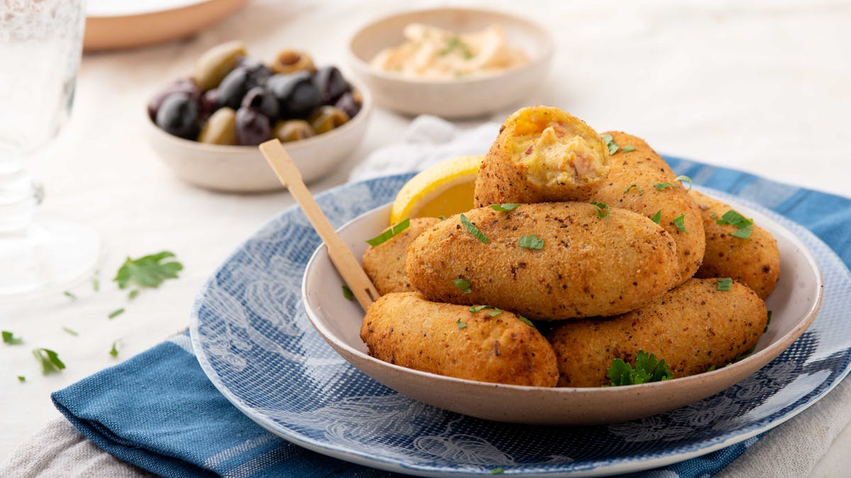 Croquetas de jamón serrano bajas en carbohidratos
