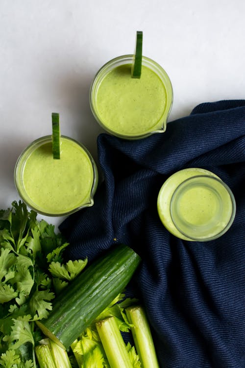 Gazpacho verde bajo en carbos