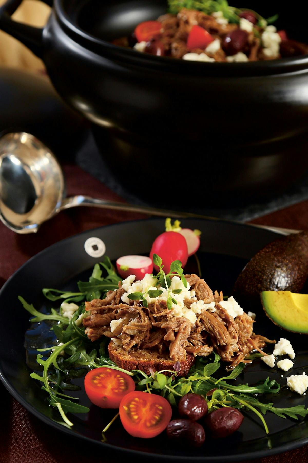 Cerdo desmenuzado Afelia keto