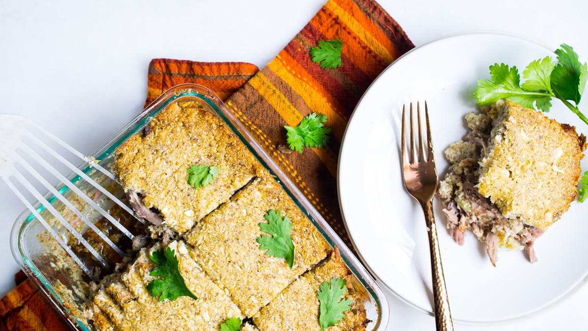 Pastel de Tamal Relleno low carb