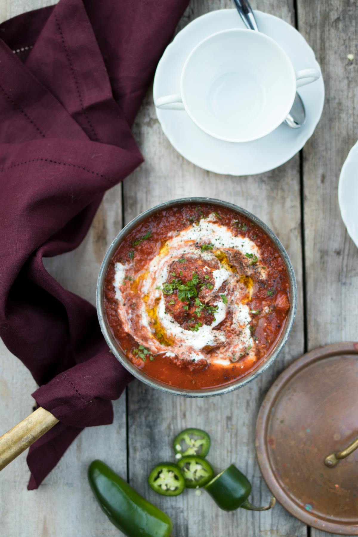 Sopa picante low carb de sobras de pavo