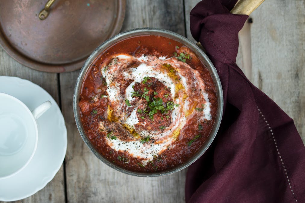 Sopa picante low carb de sobras de pavo