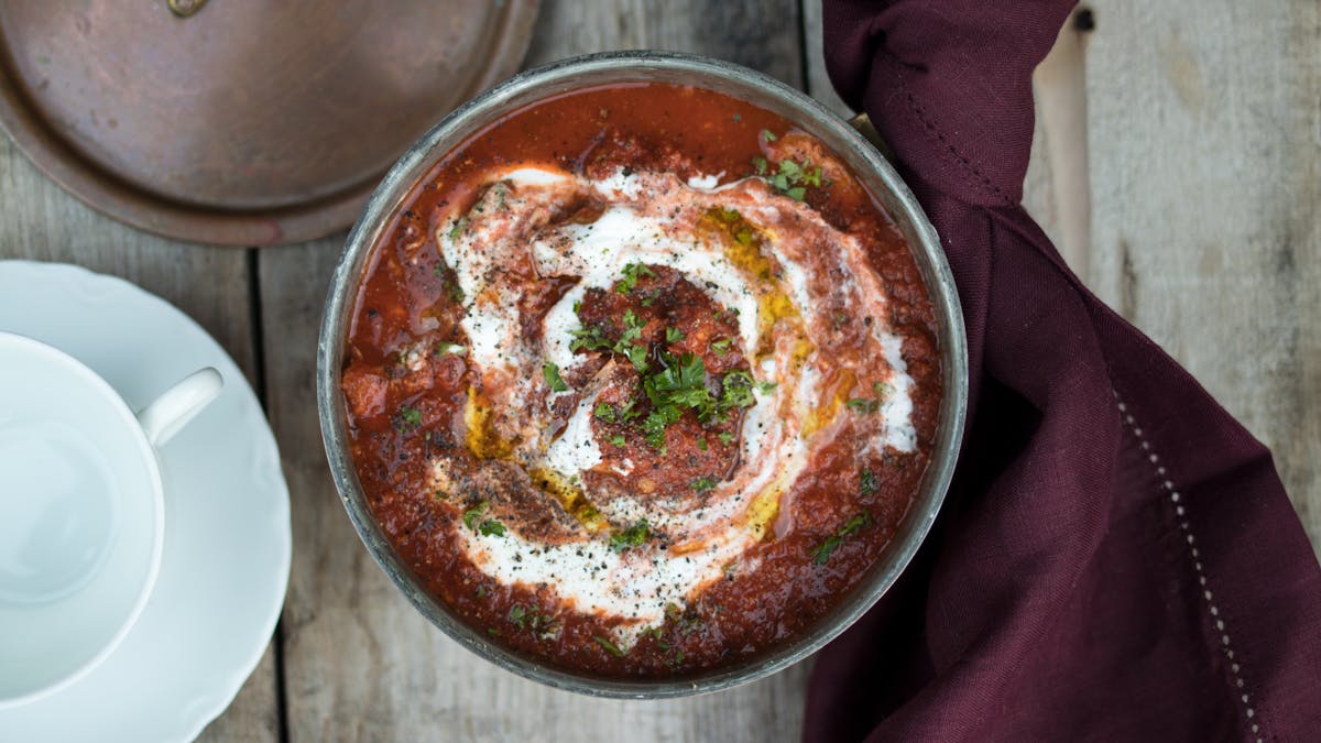 Sopa picante low carb de sobras de pavo