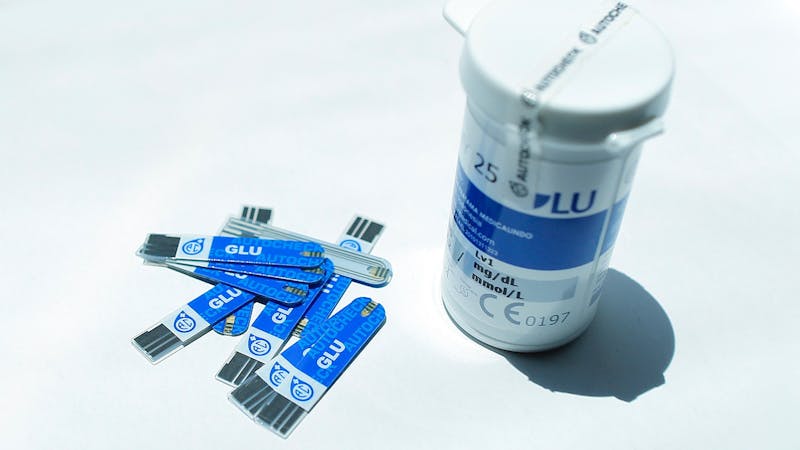 Tiras para medir la glucosa