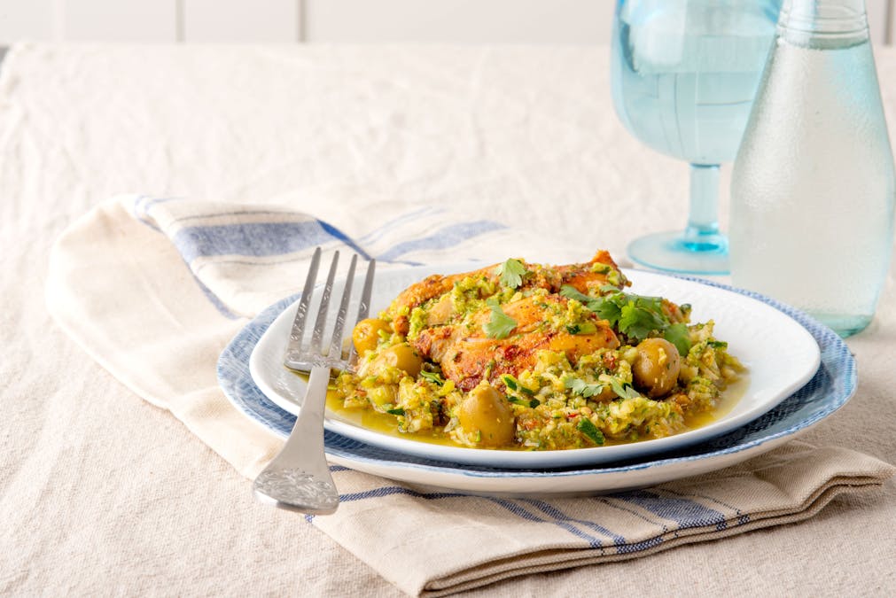 "Arroz" con pollo keto