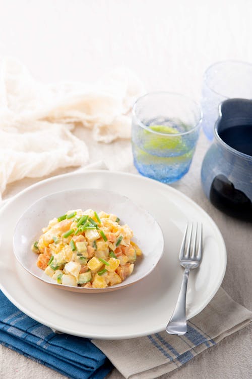 Ensalada rusa baja en carbos