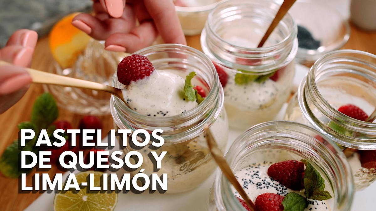 Pastelitos de queso y lima-limón, receta en video