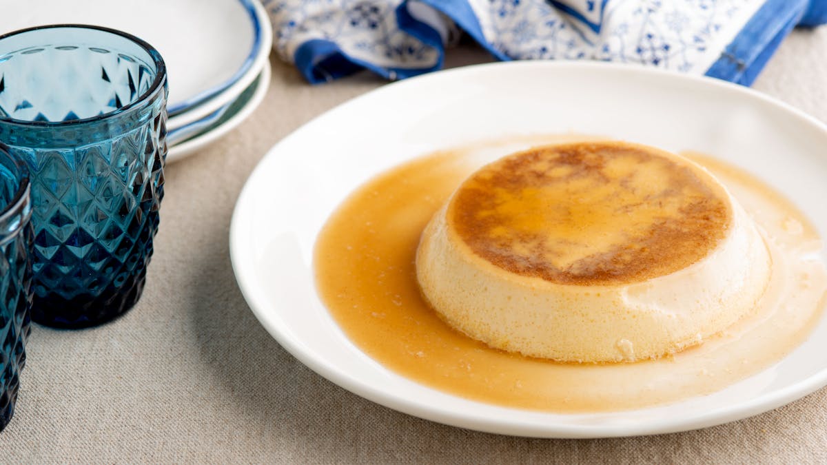 Flan bajo en carbohidratos