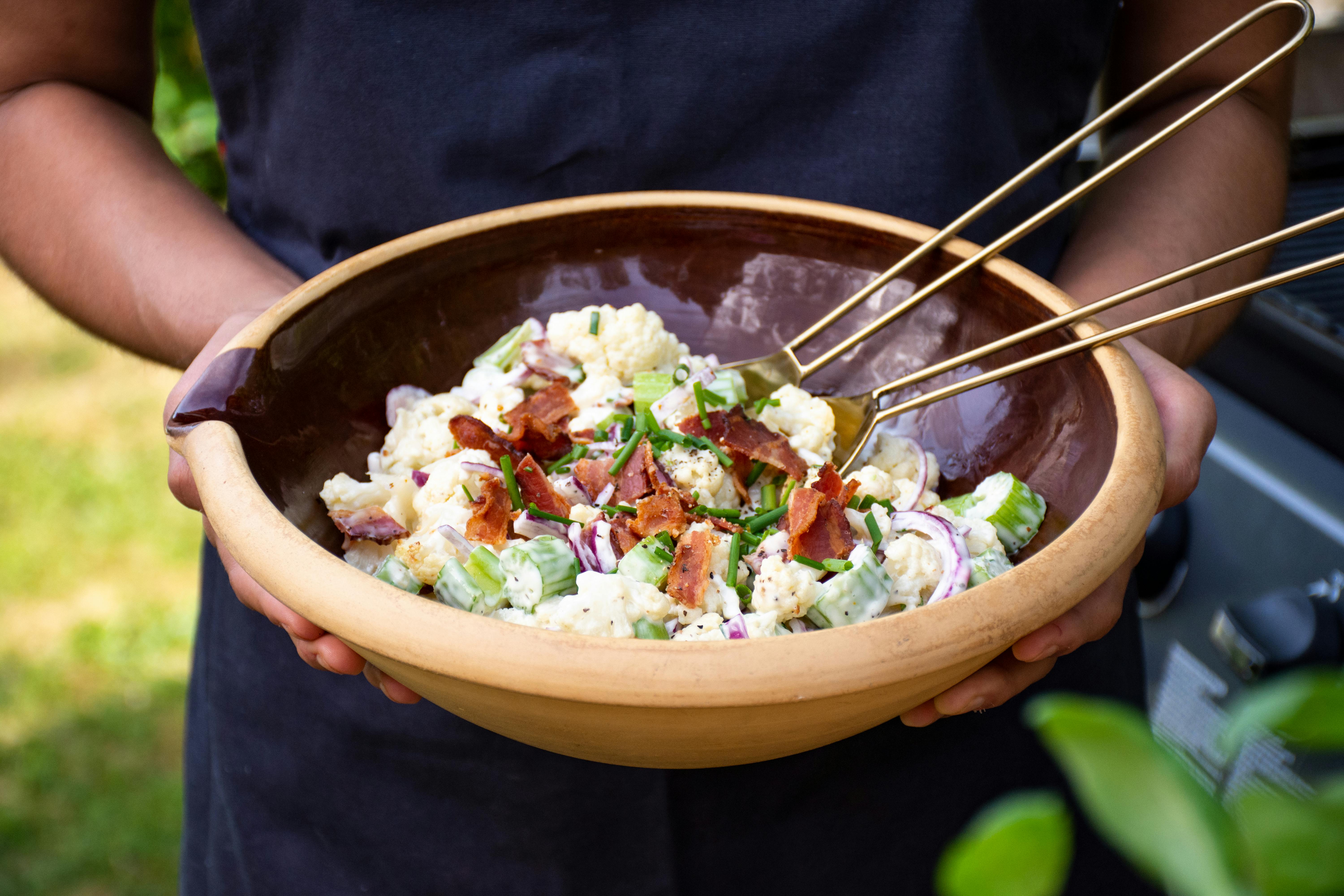 Ensalada de coliflor keto