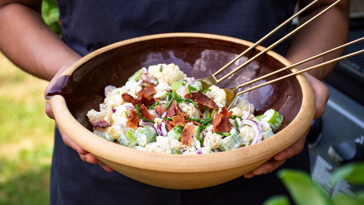 Ensalada de coliflor keto