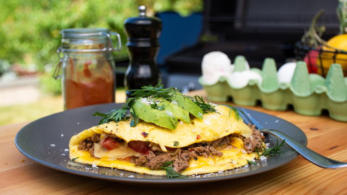 Taco omelette keto