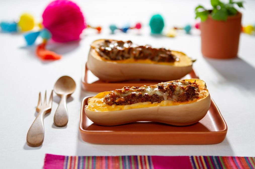 Calabazas rellenas de carne