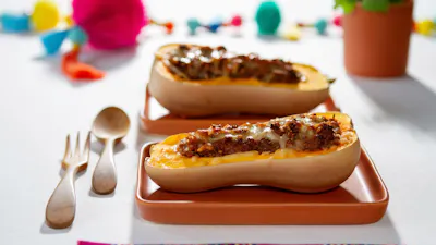 Calabazas rellenas de carne