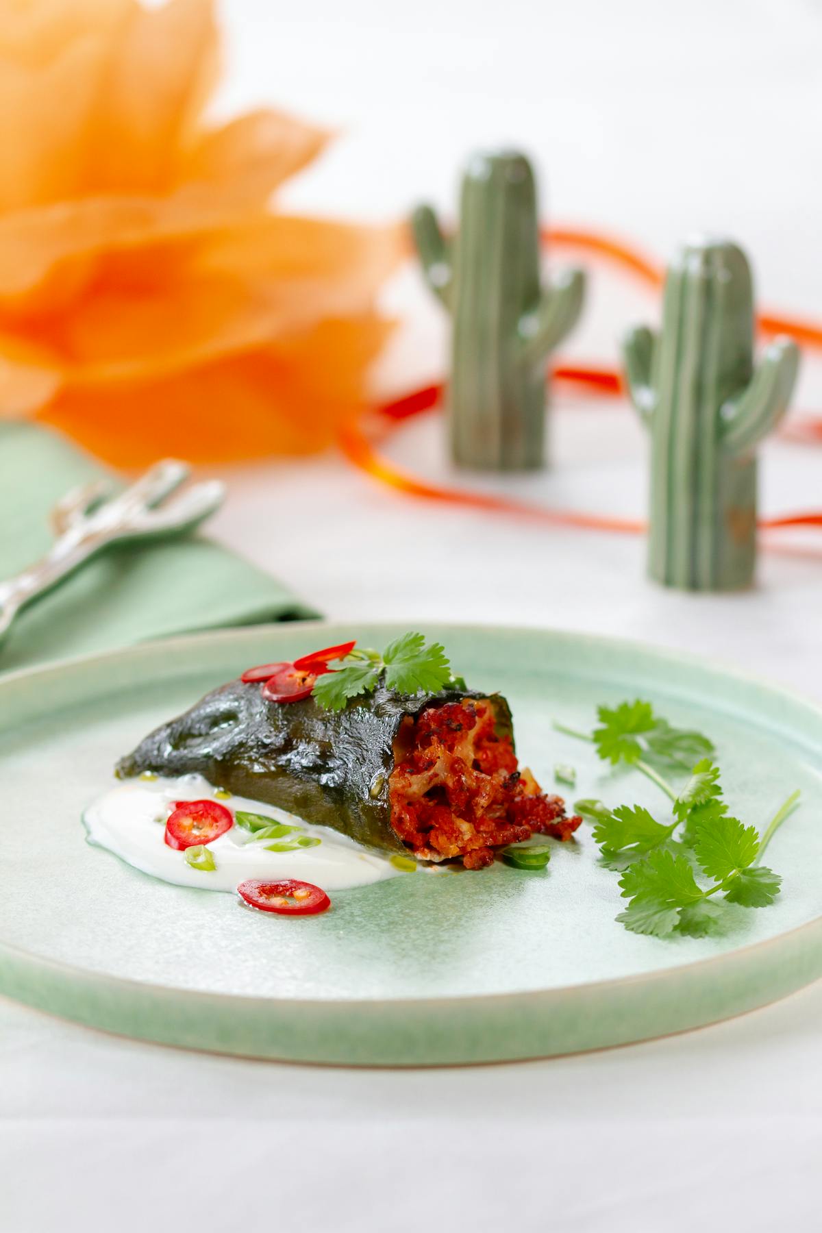 Chiles rellenos keto