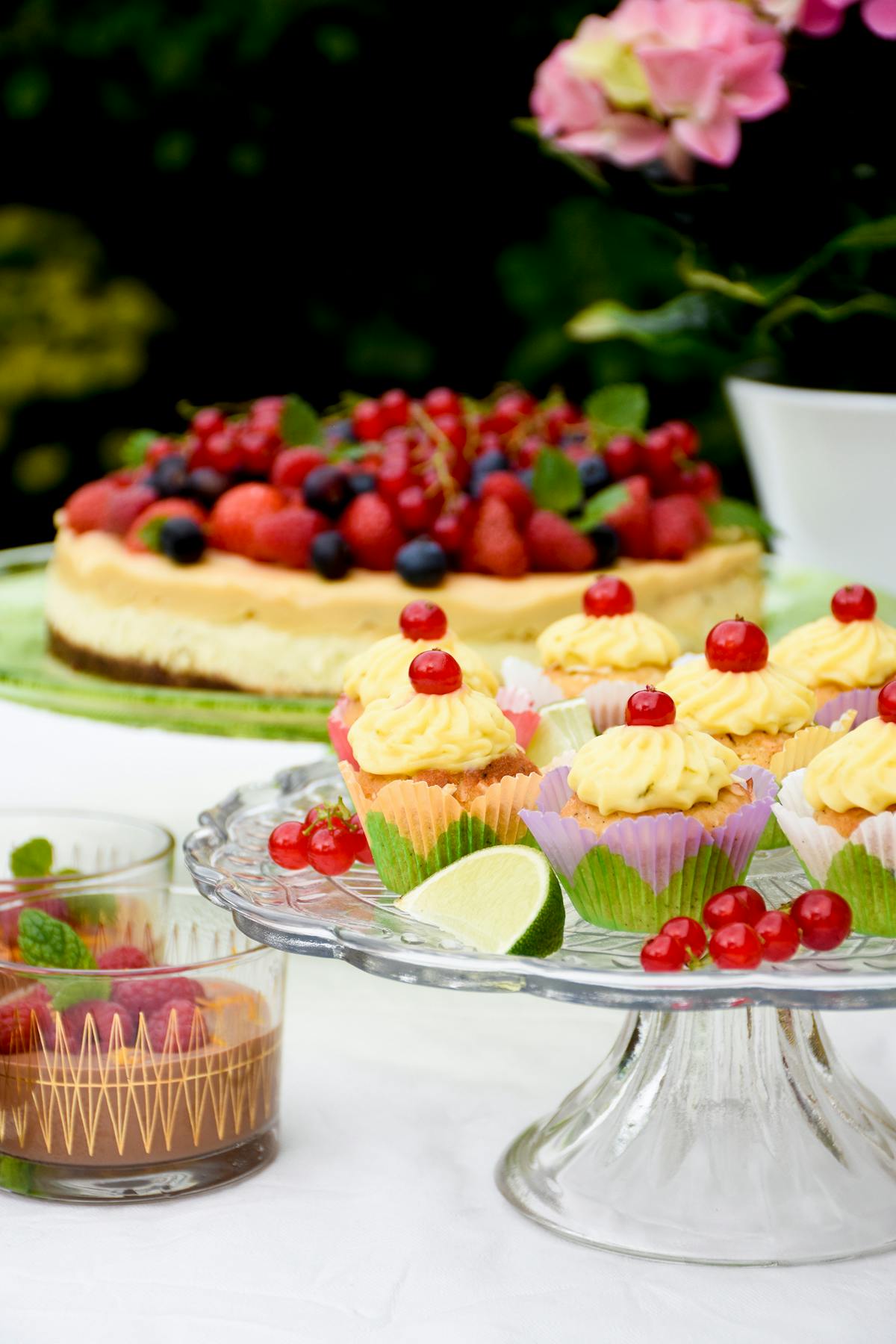 Mini cupcakes keto de coco y lima