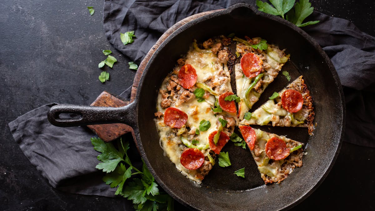 Pizza keto para sartén