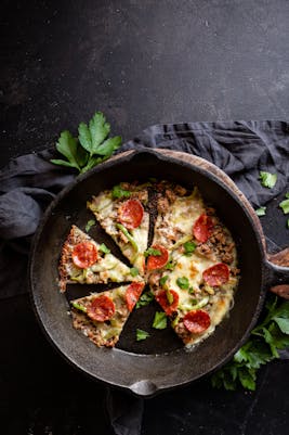 Pizza keto para sartén