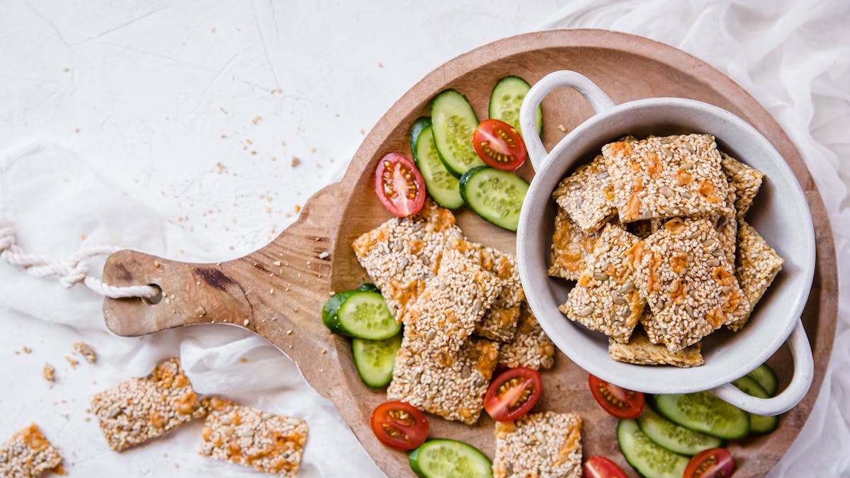 Galletas de sésamo low-carb