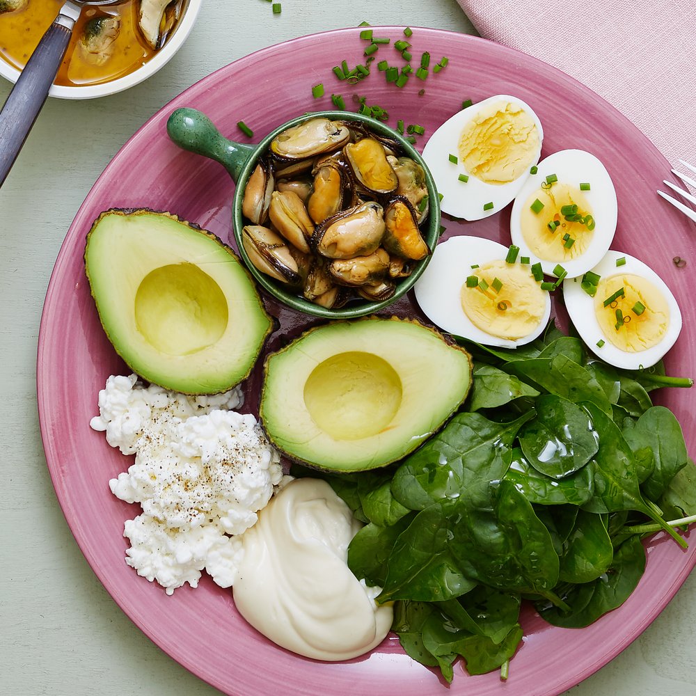 Mejillones en plato keto