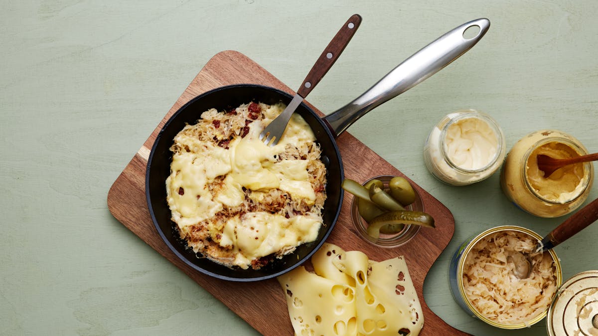 Reuben keto en sartén