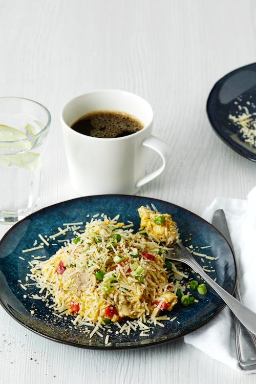 Huevos revueltos con verduras