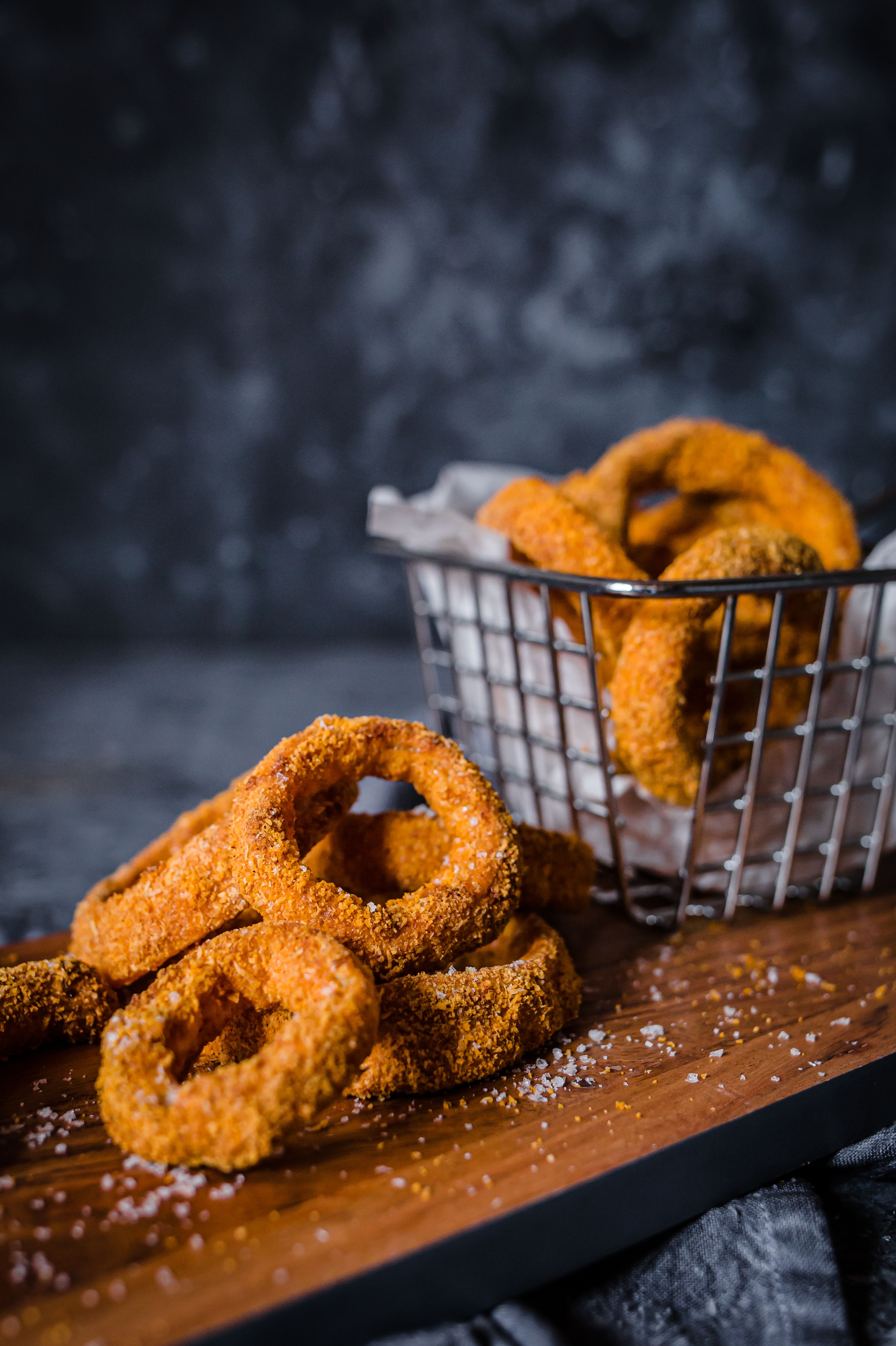 Aros de cebolla bajos en carbohidratos