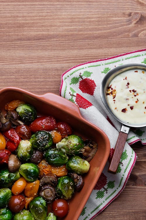 Verduras asadas tricolor