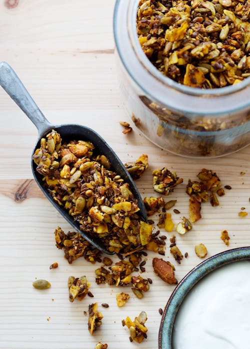 Granola dorada baja en carbohidratos