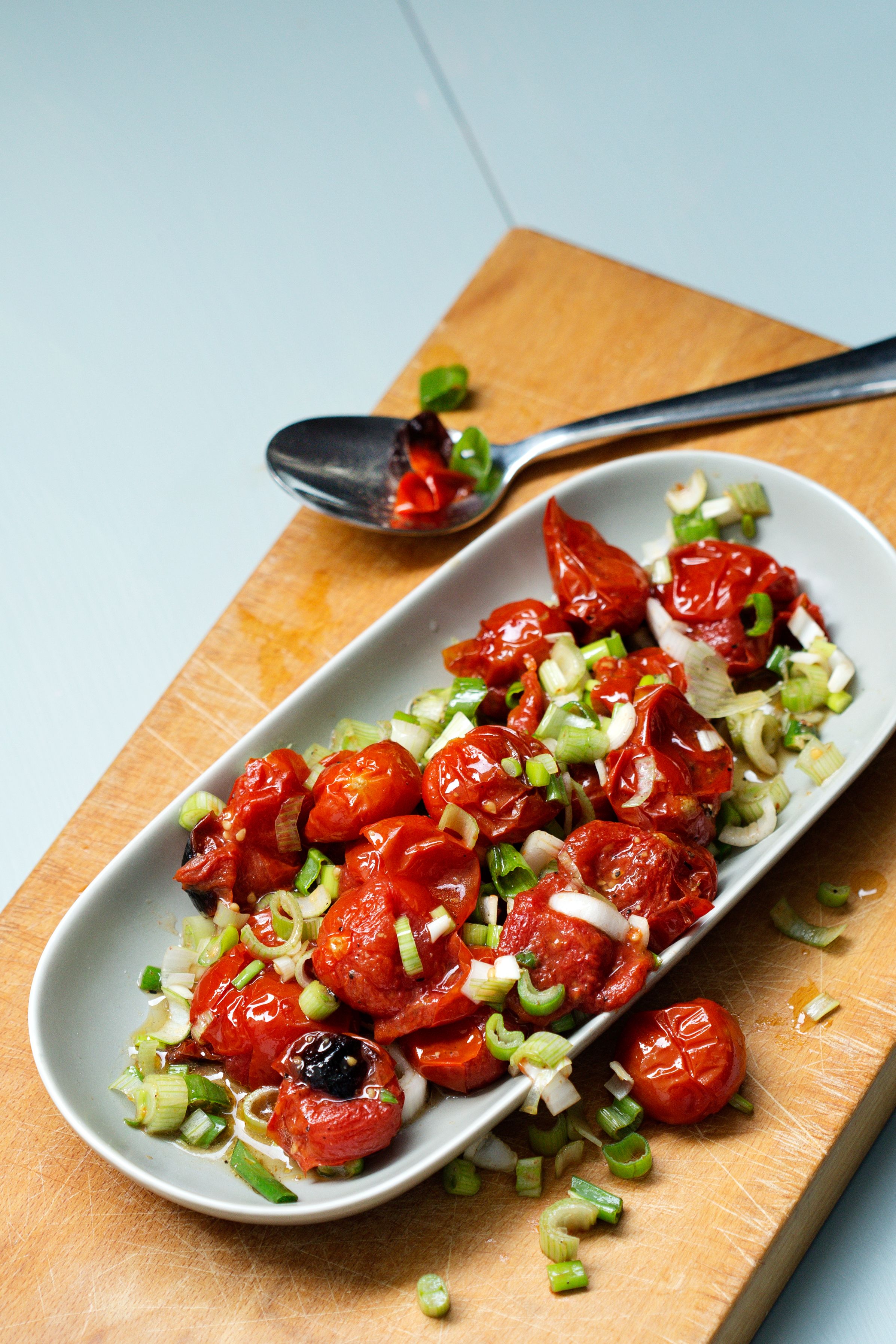 Ensalada de tomates asados