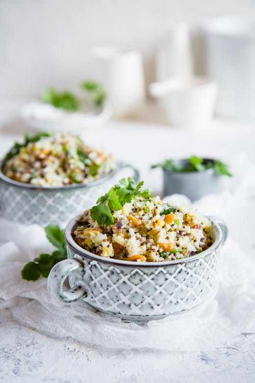 Upma bajo en carbos (desayuno de la India)