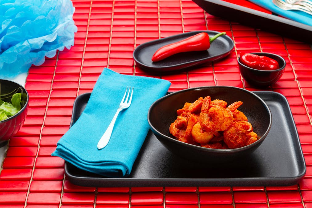 Camarones a la diabla low carb