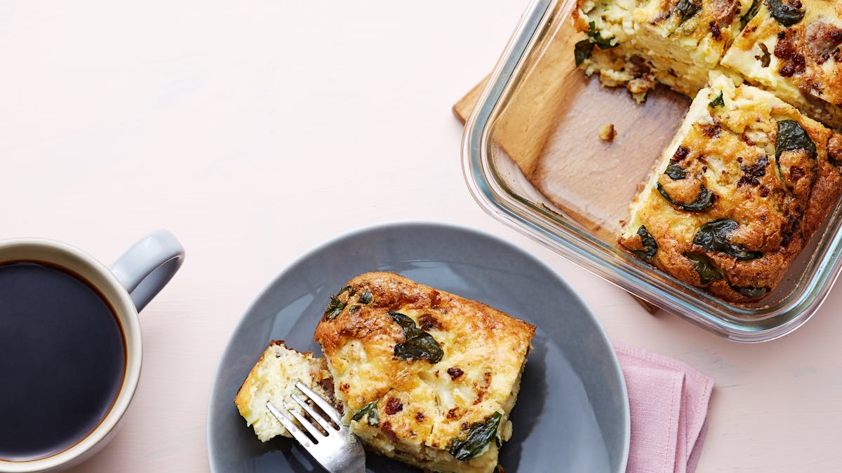 Tortilla keto italiana de desayuno