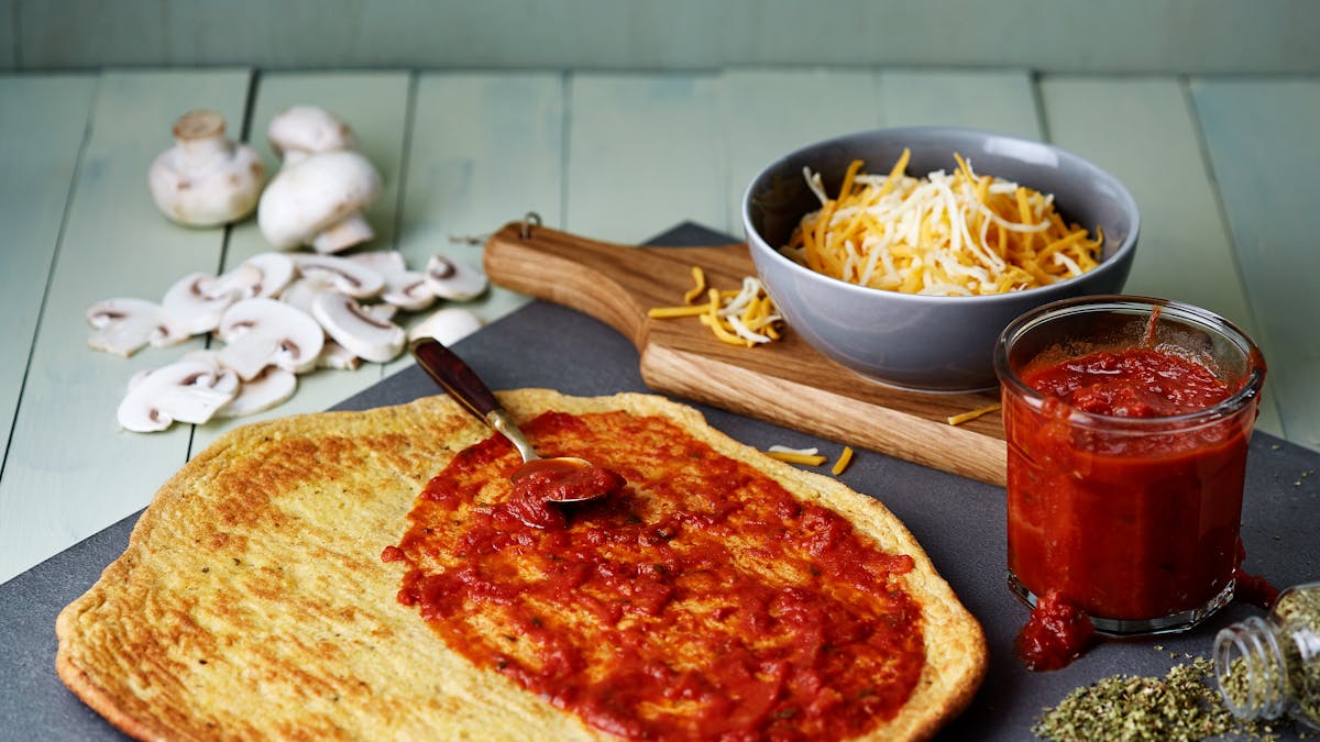 Masa de pizza keto