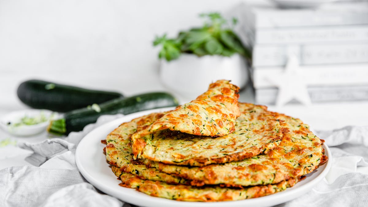 Tortillas de calabacín bajas en carbohidratos