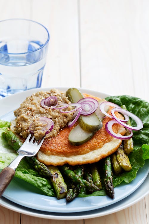 Hamburguesa de queso vegetariana y low carb